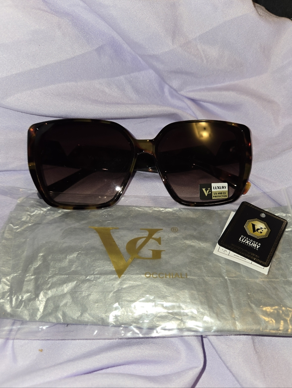 NWT VG Tortoise Shell Sunglasses